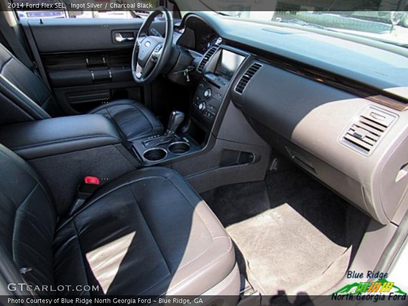 Ingot Silver / Charcoal Black 2014 Ford Flex SEL