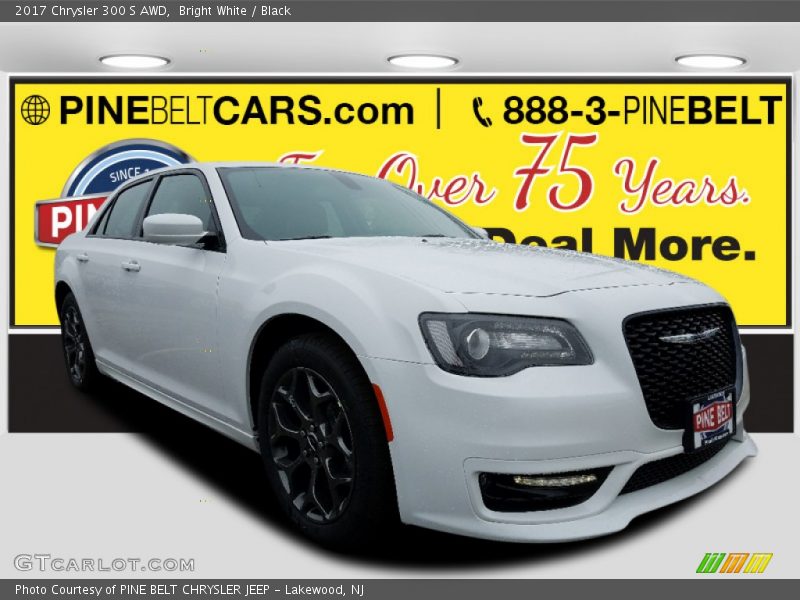 Bright White / Black 2017 Chrysler 300 S AWD