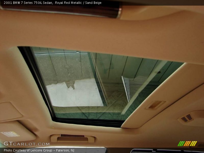 Royal Red Metallic / Sand Beige 2001 BMW 7 Series 750iL Sedan