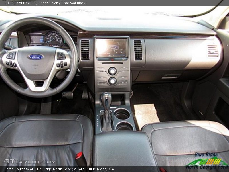Ingot Silver / Charcoal Black 2014 Ford Flex SEL
