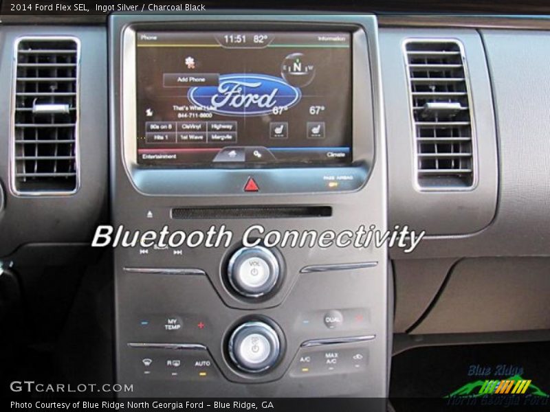 Ingot Silver / Charcoal Black 2014 Ford Flex SEL