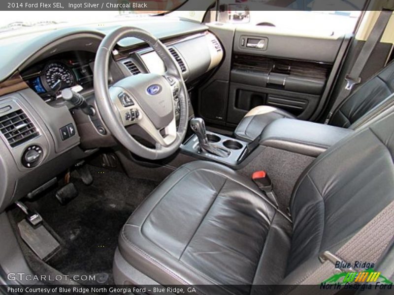 Ingot Silver / Charcoal Black 2014 Ford Flex SEL