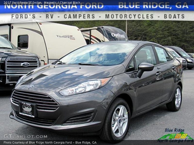 Magnetic / Charcoal Black 2017 Ford Fiesta SE Sedan
