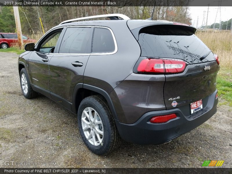 Granite Crystal Metallic / Black 2017 Jeep Cherokee Latitude 4x4