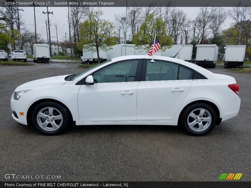 Summit White / Medium Titanium 2014 Chevrolet Cruze LT