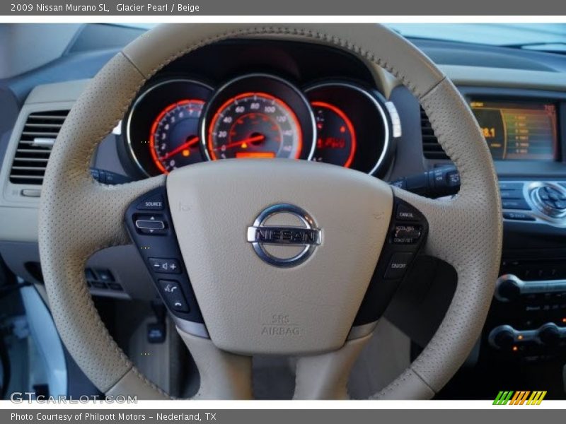 Glacier Pearl / Beige 2009 Nissan Murano SL