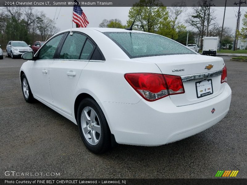 Summit White / Medium Titanium 2014 Chevrolet Cruze LT