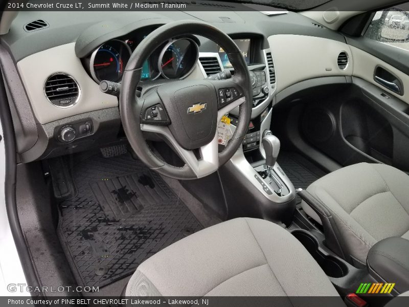 Summit White / Medium Titanium 2014 Chevrolet Cruze LT