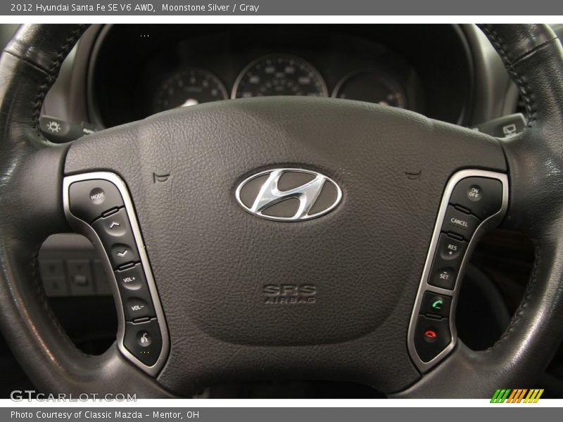  2012 Santa Fe SE V6 AWD Steering Wheel