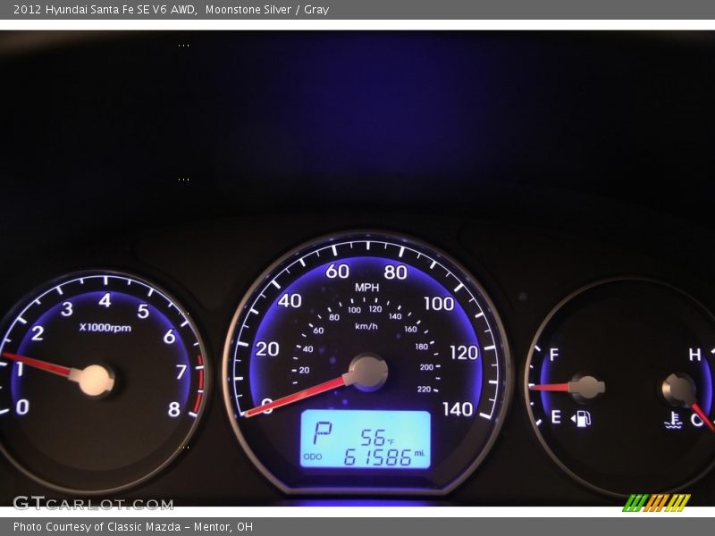  2012 Santa Fe SE V6 AWD SE V6 AWD Gauges