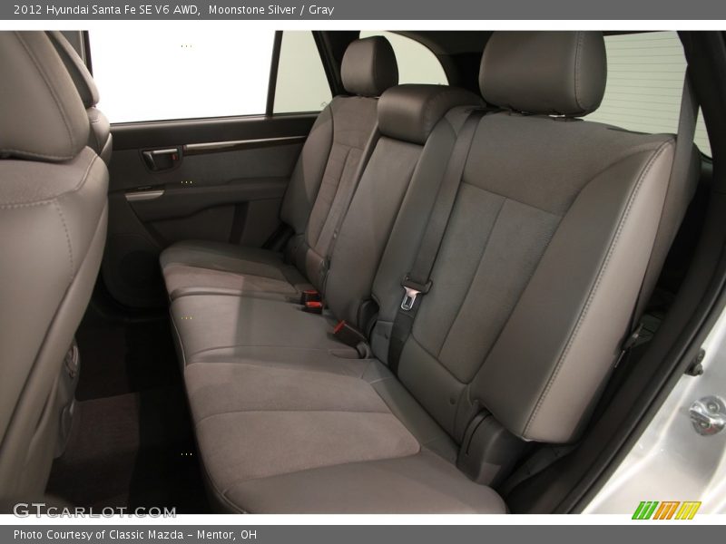 Moonstone Silver / Gray 2012 Hyundai Santa Fe SE V6 AWD