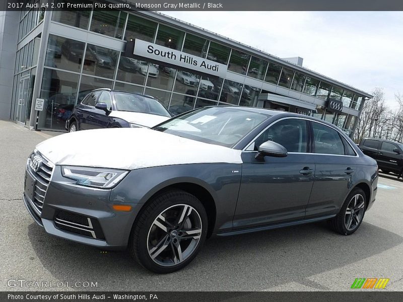 Monsoon Gray Metallic / Black 2017 Audi A4 2.0T Premium Plus quattro