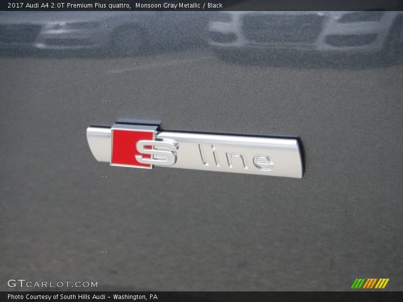 Monsoon Gray Metallic / Black 2017 Audi A4 2.0T Premium Plus quattro