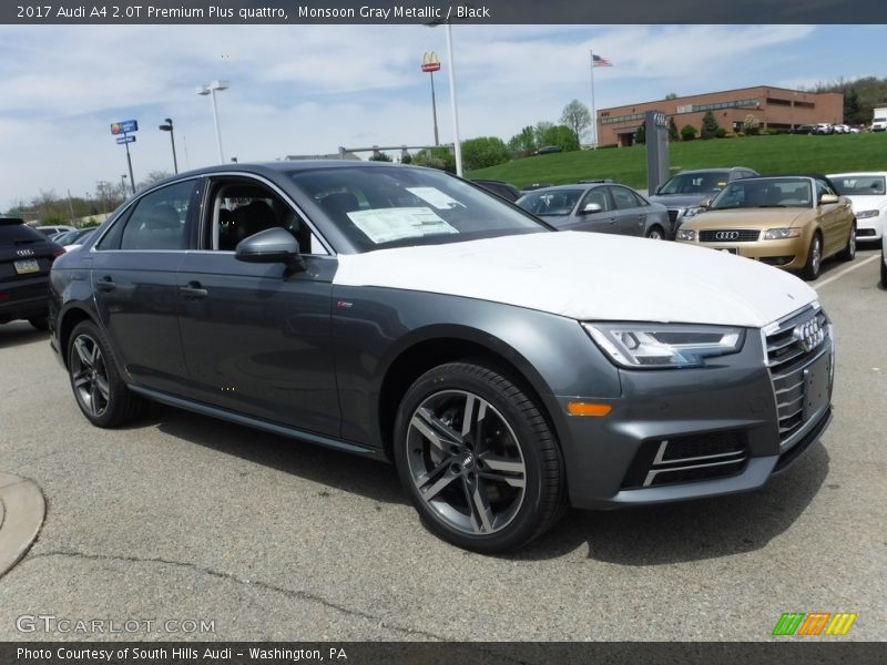 Monsoon Gray Metallic / Black 2017 Audi A4 2.0T Premium Plus quattro