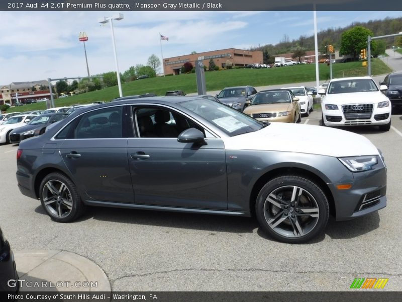 Monsoon Gray Metallic / Black 2017 Audi A4 2.0T Premium Plus quattro