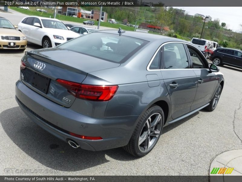 Monsoon Gray Metallic / Black 2017 Audi A4 2.0T Premium Plus quattro