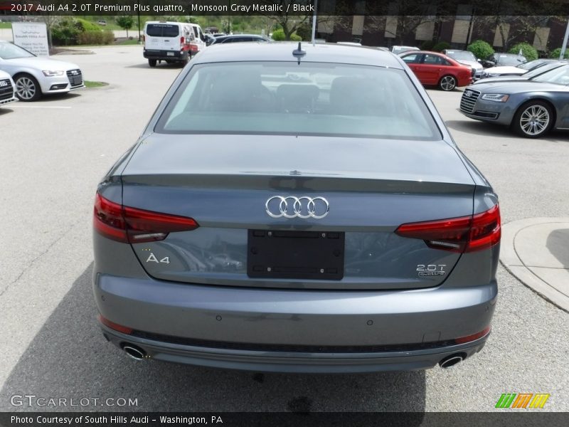 Monsoon Gray Metallic / Black 2017 Audi A4 2.0T Premium Plus quattro