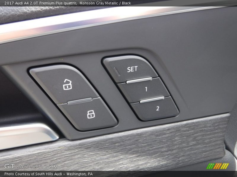 Monsoon Gray Metallic / Black 2017 Audi A4 2.0T Premium Plus quattro