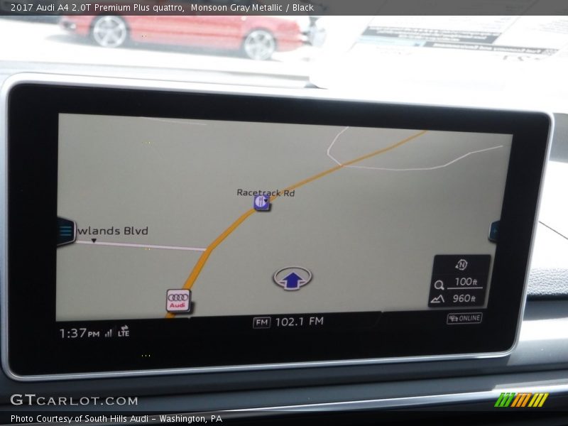 Monsoon Gray Metallic / Black 2017 Audi A4 2.0T Premium Plus quattro