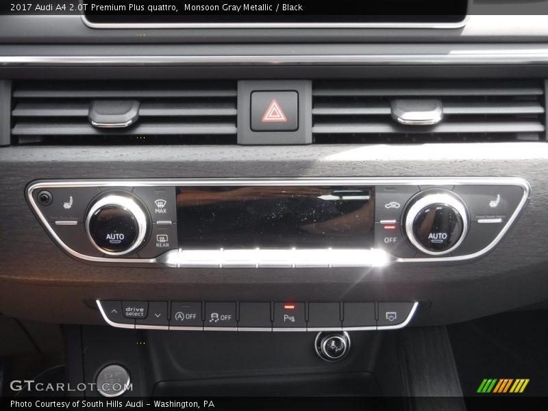 Monsoon Gray Metallic / Black 2017 Audi A4 2.0T Premium Plus quattro