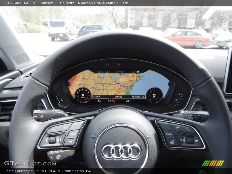 Monsoon Gray Metallic / Black 2017 Audi A4 2.0T Premium Plus quattro