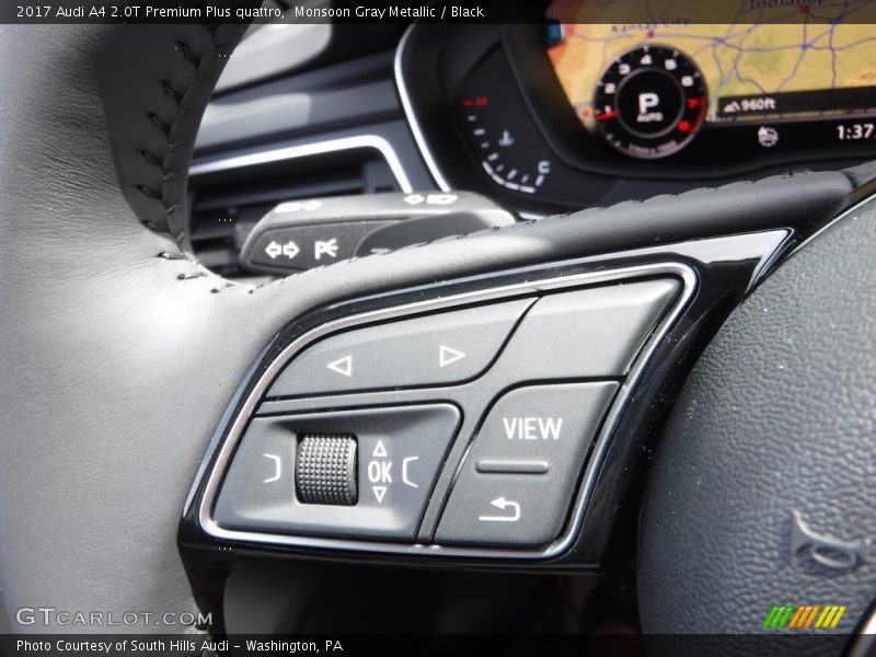 Monsoon Gray Metallic / Black 2017 Audi A4 2.0T Premium Plus quattro