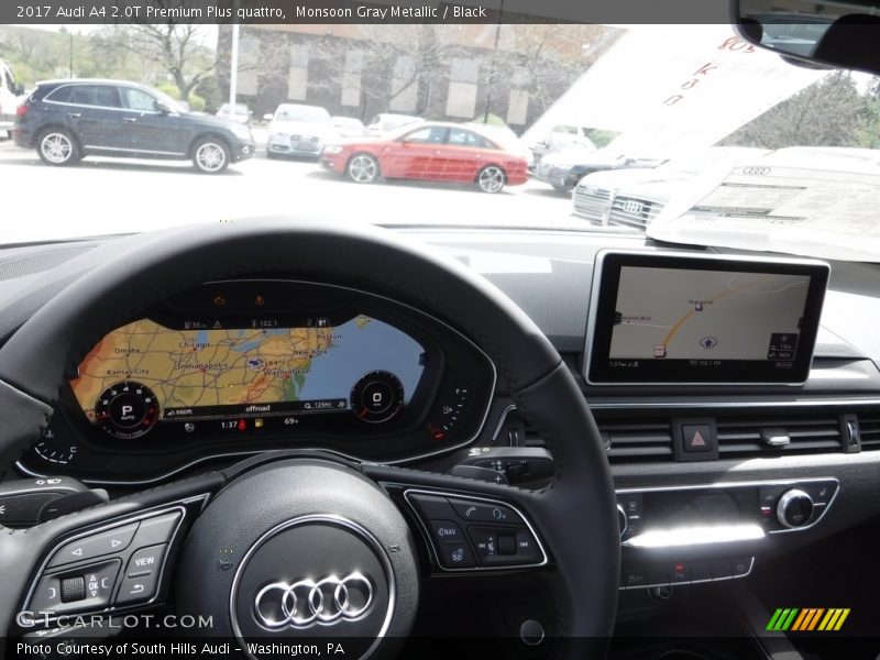 Monsoon Gray Metallic / Black 2017 Audi A4 2.0T Premium Plus quattro