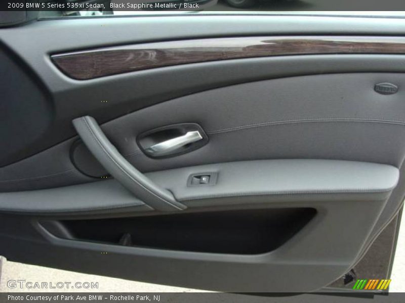 Black Sapphire Metallic / Black 2009 BMW 5 Series 535xi Sedan