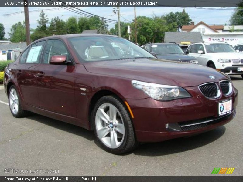 Barbera Red Metallic / Cream Beige Dakota Leather 2009 BMW 5 Series 528xi Sedan