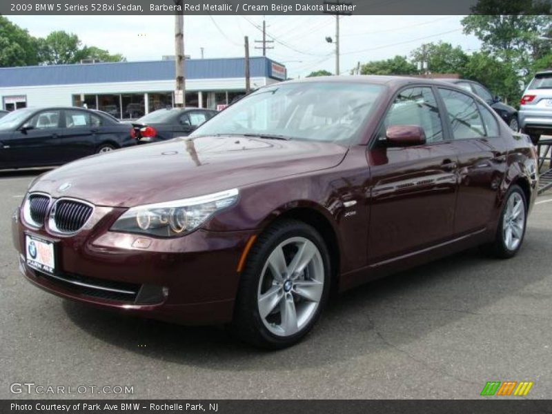 Barbera Red Metallic / Cream Beige Dakota Leather 2009 BMW 5 Series 528xi Sedan
