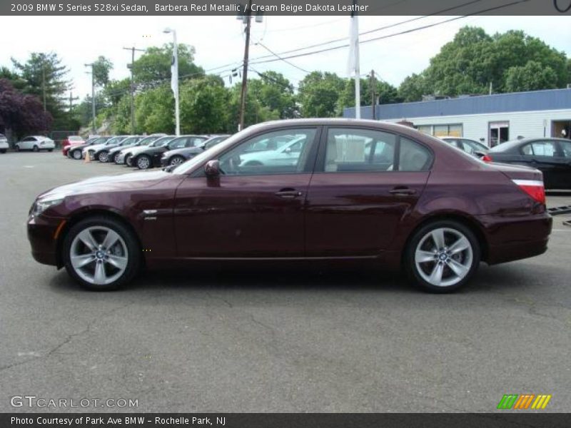 Barbera Red Metallic / Cream Beige Dakota Leather 2009 BMW 5 Series 528xi Sedan
