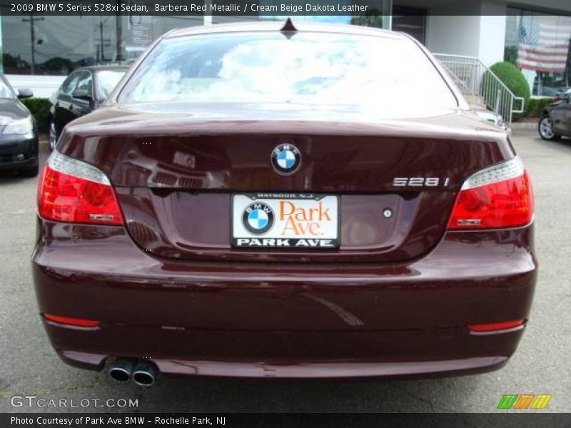 Barbera Red Metallic / Cream Beige Dakota Leather 2009 BMW 5 Series 528xi Sedan