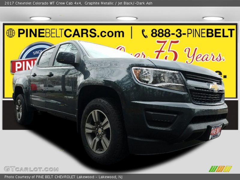 Graphite Metallic / Jet Black/­Dark Ash 2017 Chevrolet Colorado WT Crew Cab 4x4