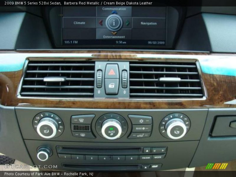 Barbera Red Metallic / Cream Beige Dakota Leather 2009 BMW 5 Series 528xi Sedan
