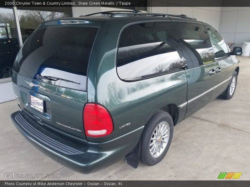 Shale Green Metallic / Taupe 2000 Chrysler Town & Country Limited