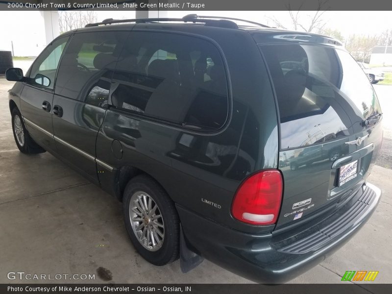 Shale Green Metallic / Taupe 2000 Chrysler Town & Country Limited