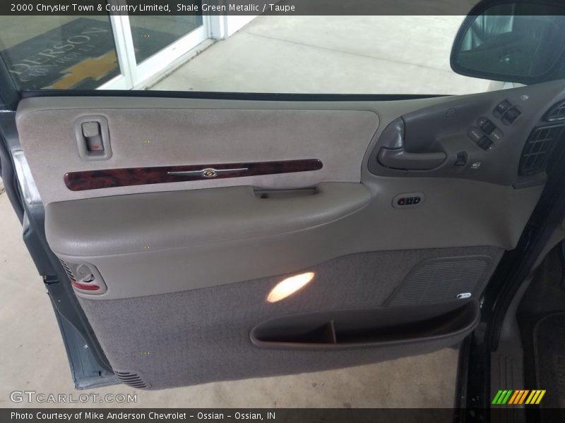 Shale Green Metallic / Taupe 2000 Chrysler Town & Country Limited