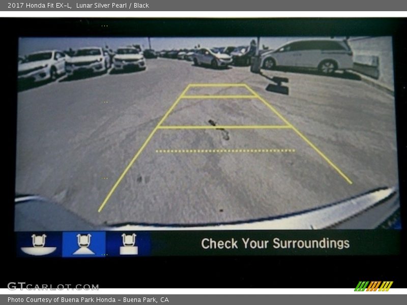 Lunar Silver Pearl / Black 2017 Honda Fit EX-L