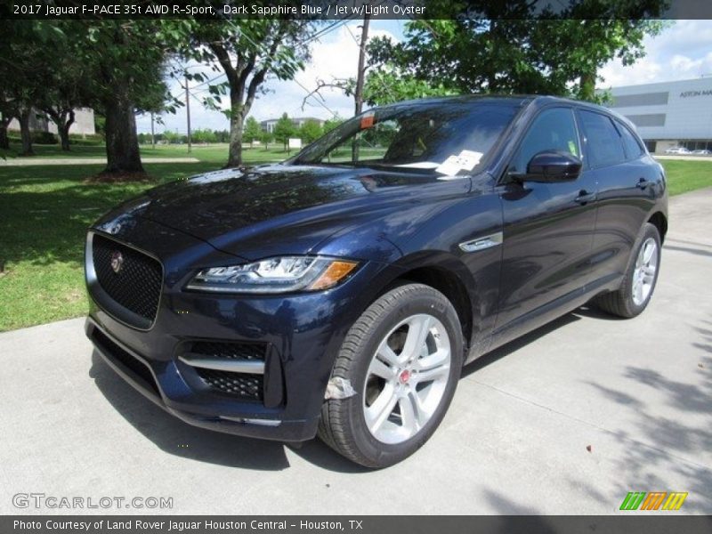 Dark Sapphire Blue / Jet w/Light Oyster 2017 Jaguar F-PACE 35t AWD R-Sport