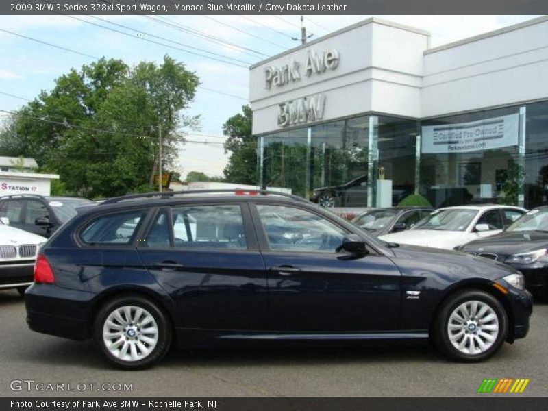 Monaco Blue Metallic / Grey Dakota Leather 2009 BMW 3 Series 328xi Sport Wagon