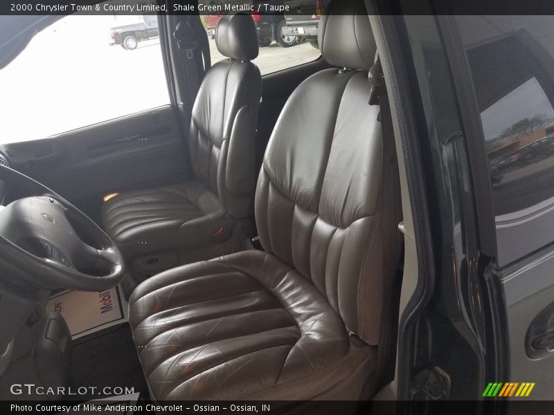 Shale Green Metallic / Taupe 2000 Chrysler Town & Country Limited