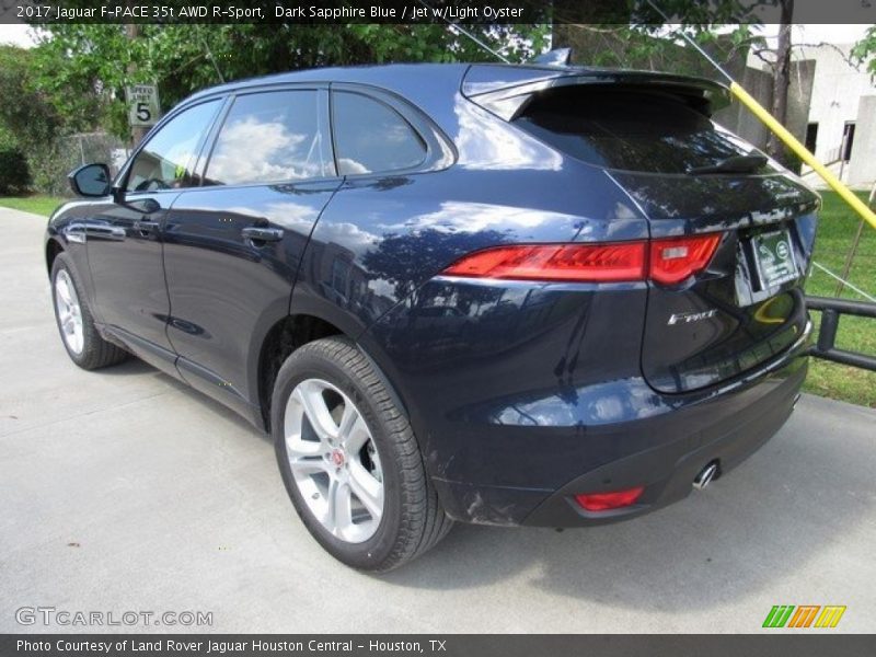 Dark Sapphire Blue / Jet w/Light Oyster 2017 Jaguar F-PACE 35t AWD R-Sport