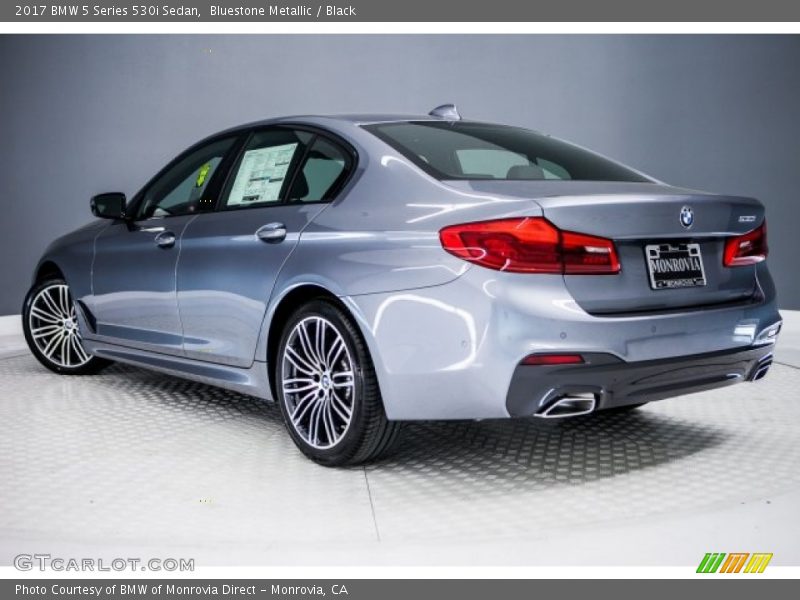Bluestone Metallic / Black 2017 BMW 5 Series 530i Sedan