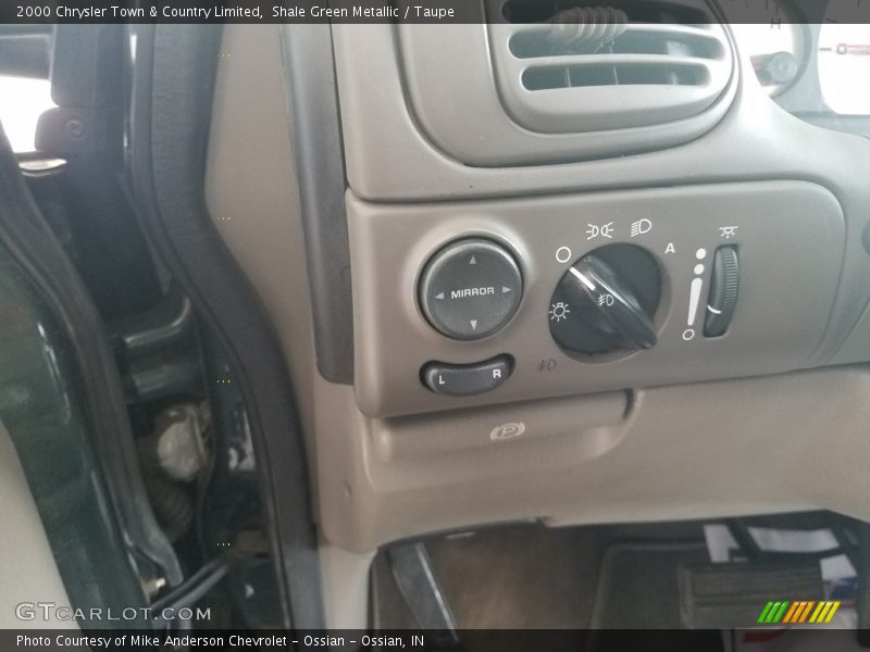 Shale Green Metallic / Taupe 2000 Chrysler Town & Country Limited