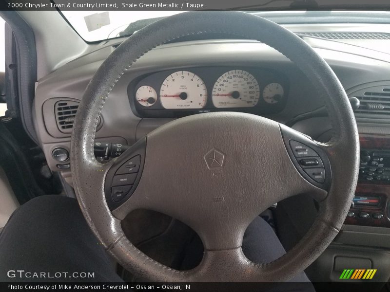 Shale Green Metallic / Taupe 2000 Chrysler Town & Country Limited