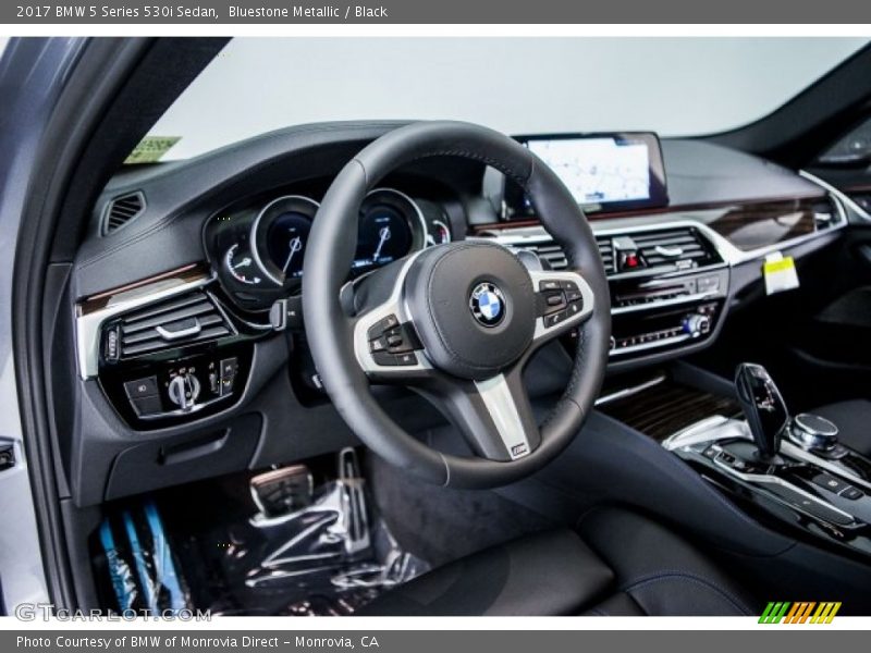 Bluestone Metallic / Black 2017 BMW 5 Series 530i Sedan