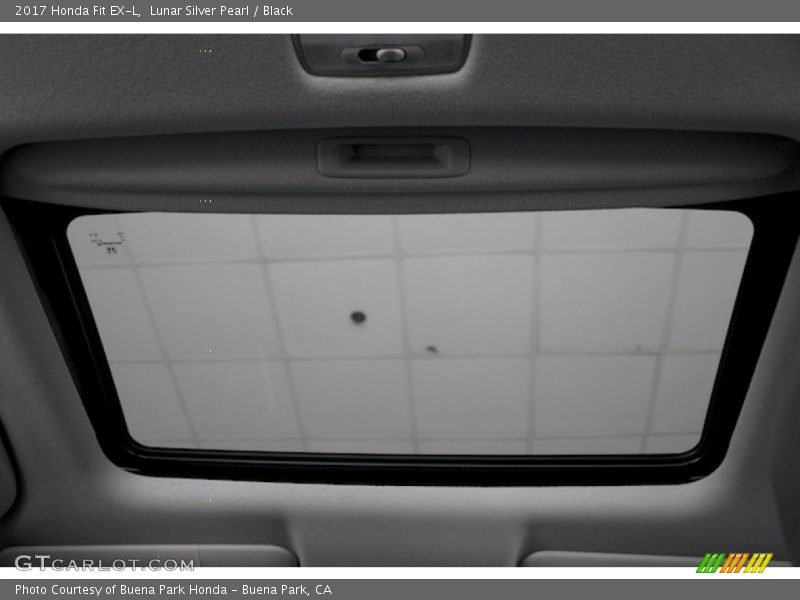 Lunar Silver Pearl / Black 2017 Honda Fit EX-L