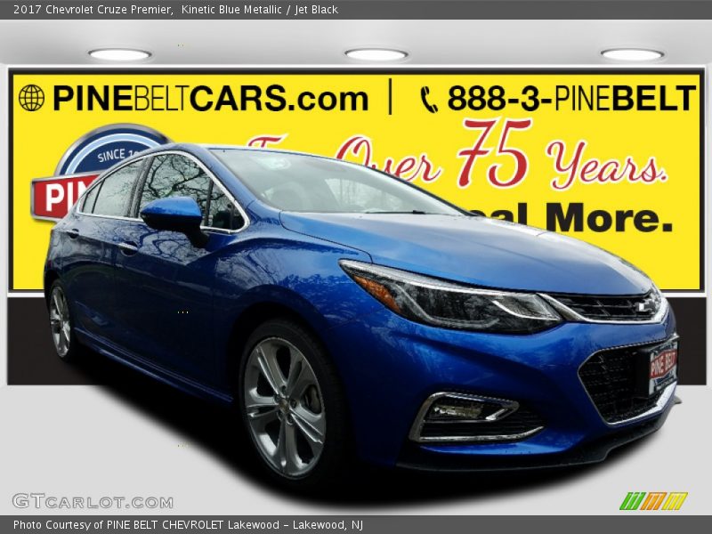 Kinetic Blue Metallic / Jet Black 2017 Chevrolet Cruze Premier