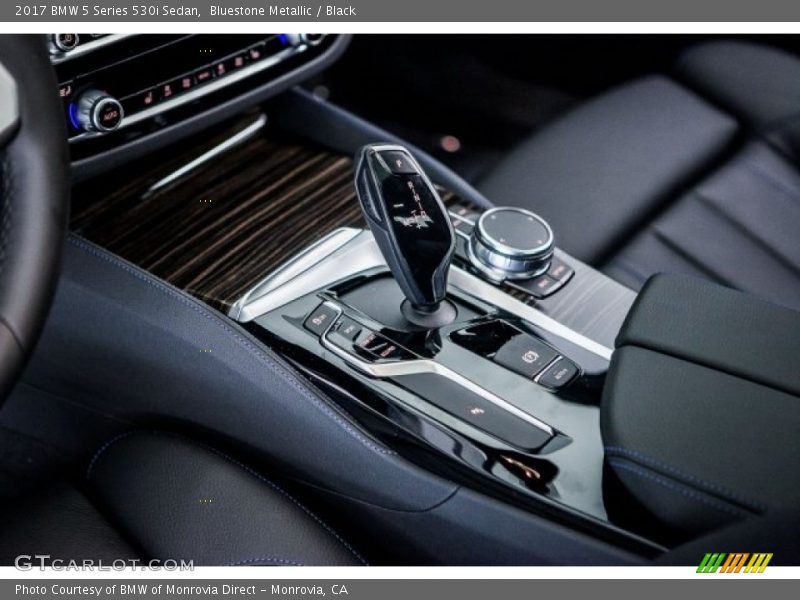 Bluestone Metallic / Black 2017 BMW 5 Series 530i Sedan