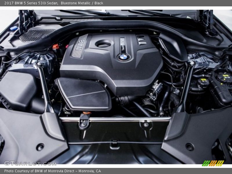 Bluestone Metallic / Black 2017 BMW 5 Series 530i Sedan